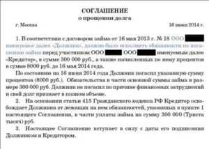 Какие правовые последствия влечёт прощение долга для кредитора и должника