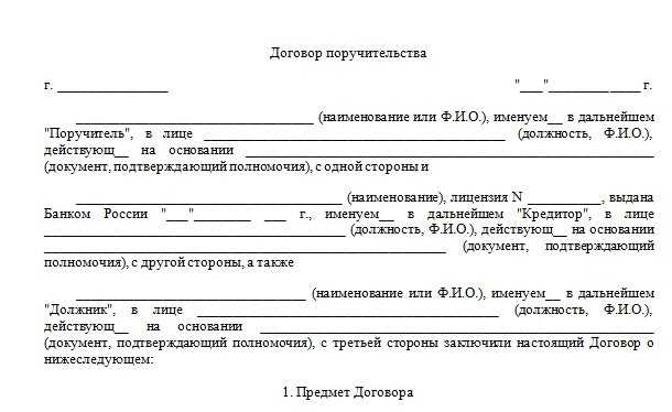 Ответственность поручителя при отсутствии финансовой проверки