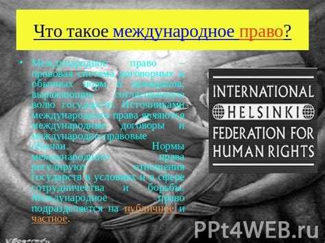 Роль ООН в формировании международного права прав человека