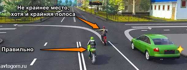 Как правильно выбирать полосу для поворота налево в условиях ограниченной видимости