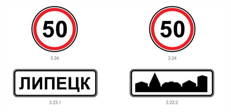 Как изменяется действие знака при пересечении населенных пунктов