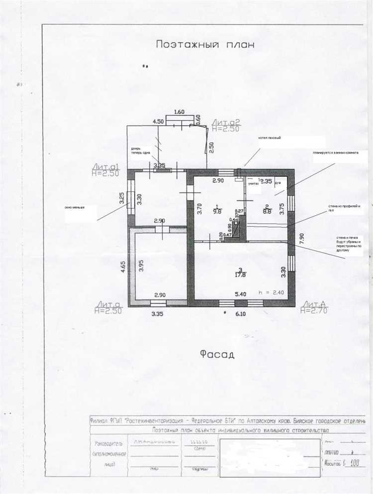 Схема расположения дома на земельном участке