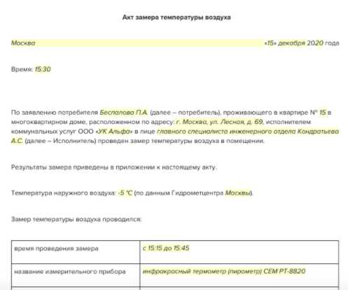 Требования к месту отбора воды при измерении