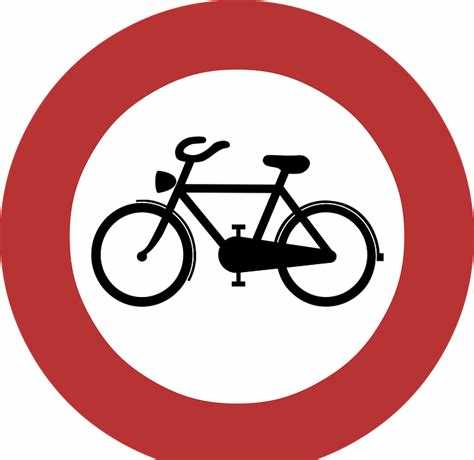 Знак, запрещающий движение на велосипеде