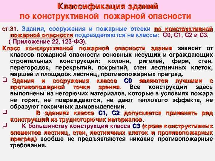 Класс конструктивной пожарной опасности здания как определить Класс конструктивной пожарной опасности здания как определить