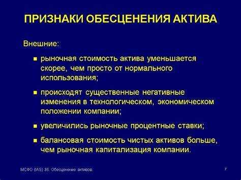 Методы оценки справедливой стоимости и восстановительной стоимости актива