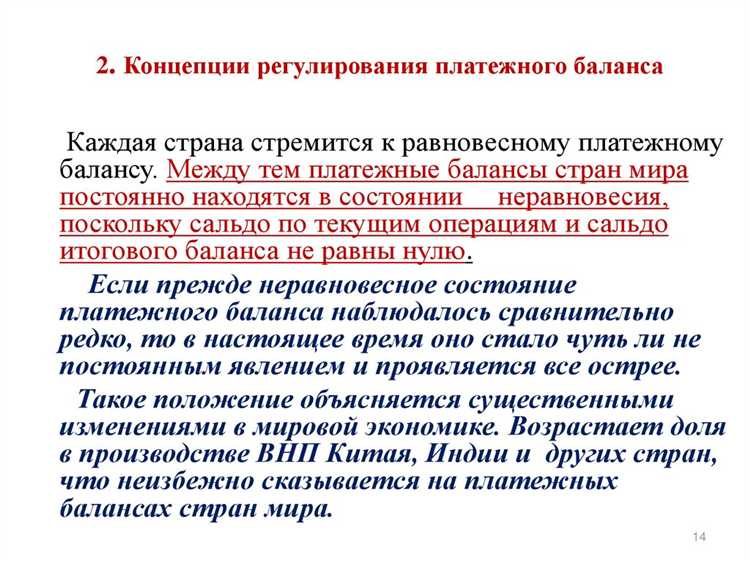 Роль Банка России в формировании платежного баланса